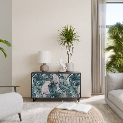 Credenza a 2 ante POPINJAY LOOK in finitura nera