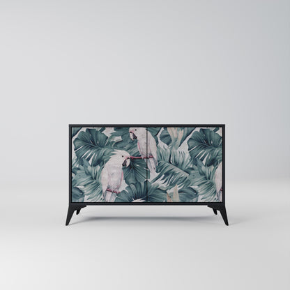 Credenza a 2 ante POPINJAY LOOK in finitura nera