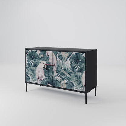 Credenza a 2 ante POPINJAY LOOK in finitura nera
