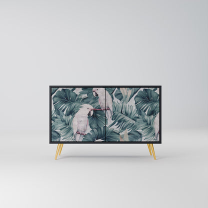 Credenza a 2 ante POPINJAY LOOK in finitura nera