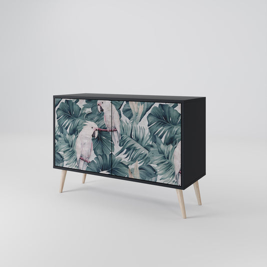 Credenza a 2 ante POPINJAY LOOK in finitura nera