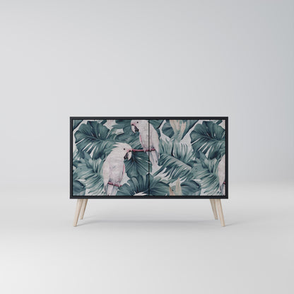 Credenza a 2 ante POPINJAY LOOK in finitura nera