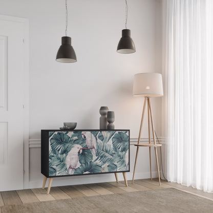 Credenza a 2 ante POPINJAY LOOK in finitura nera