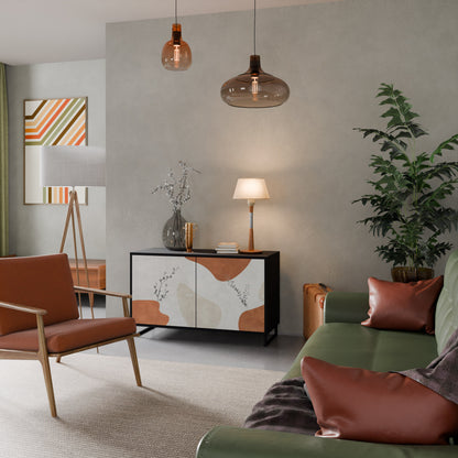 Credenza TRANQUIL TWIG a 2 ante in finitura nera