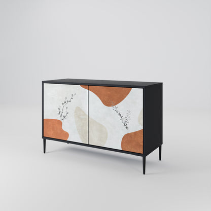 Credenza TRANQUIL TWIG a 2 ante in finitura nera