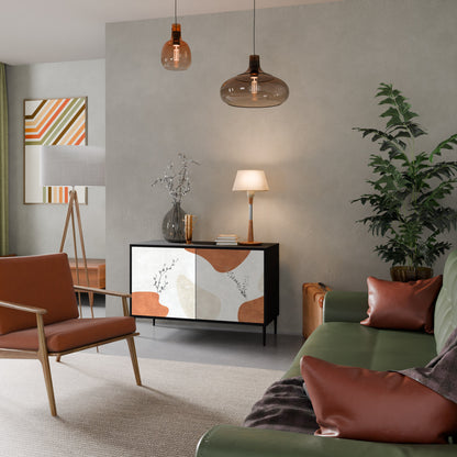Credenza TRANQUIL TWIG a 2 ante in finitura nera