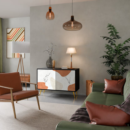 Credenza TRANQUIL TWIG a 2 ante in finitura nera