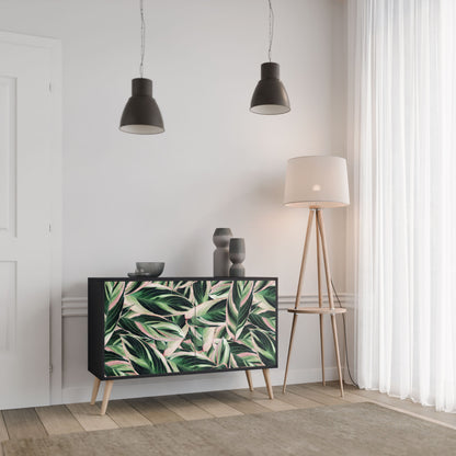 Credenza EERIE STROMANTHE a 2 ante in finitura nera
