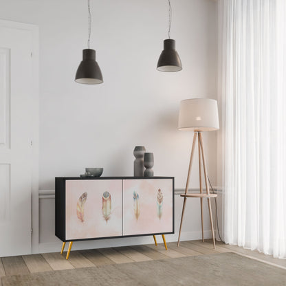 Credenza a 2 ante THE DELIQUESCE in finitura nera