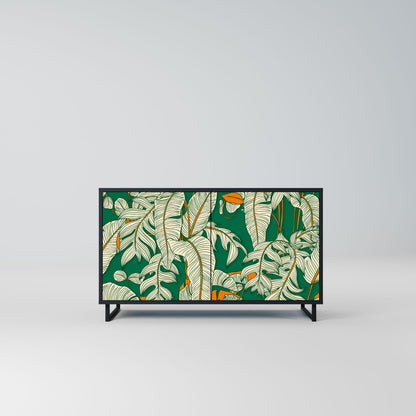 Credenza a 2 ante VERDANT PLEASURES in finitura nera