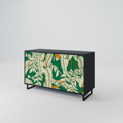 Credenza a 2 ante VERDANT PLEASURES in finitura nera