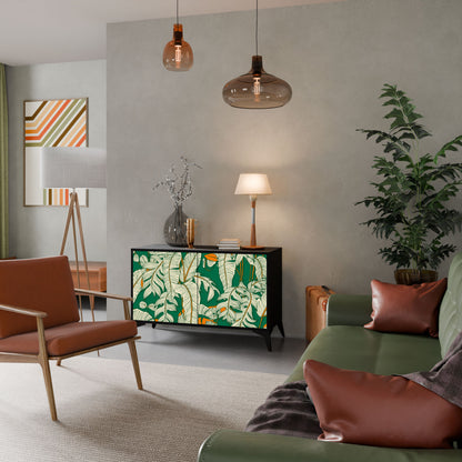 Credenza a 2 ante VERDANT PLEASURES in finitura nera