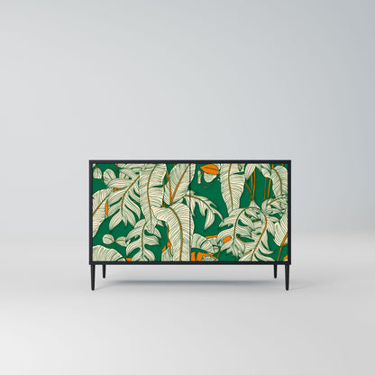 Credenza a 2 ante VERDANT PLEASURES in finitura nera