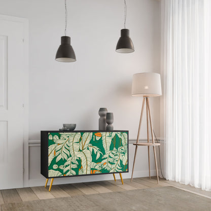 Credenza a 2 ante VERDANT PLEASURES in finitura nera
