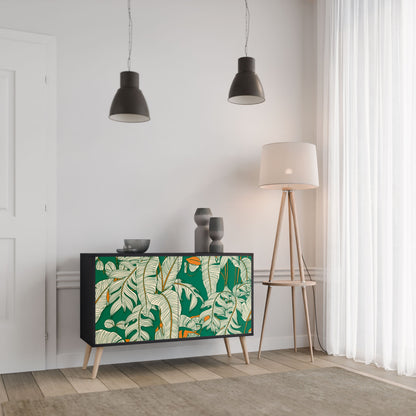 Credenza a 2 ante VERDANT PLEASURES in finitura nera