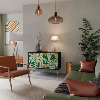 Credenza a 2 ante VERDANT PLEASURES in finitura nera
