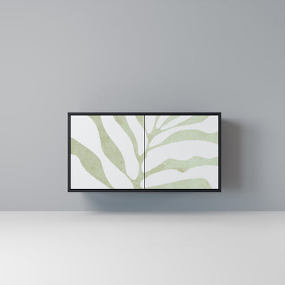 BOTANICAL SPARK Madia a 2 Ante in Finitura Nera