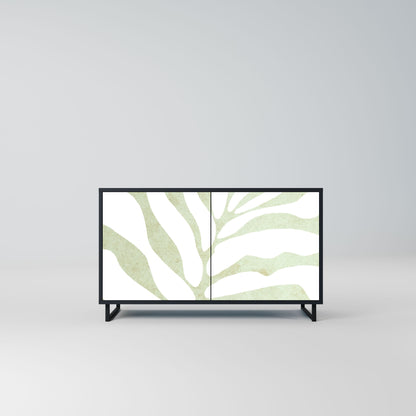 Credenza BOTANICAL SPARK a 2 ante in finitura nera