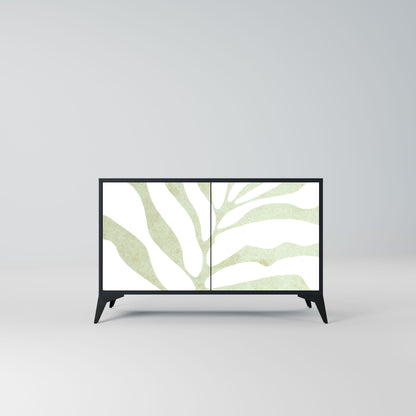 Credenza BOTANICAL SPARK a 2 ante in finitura nera
