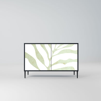 Credenza BOTANICAL SPARK a 2 ante in finitura nera