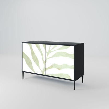 Credenza BOTANICAL SPARK a 2 ante in finitura nera