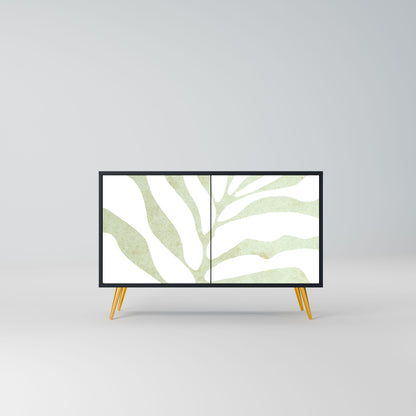 Credenza BOTANICAL SPARK a 2 ante in finitura nera