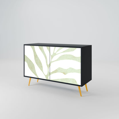 Credenza BOTANICAL SPARK a 2 ante in finitura nera