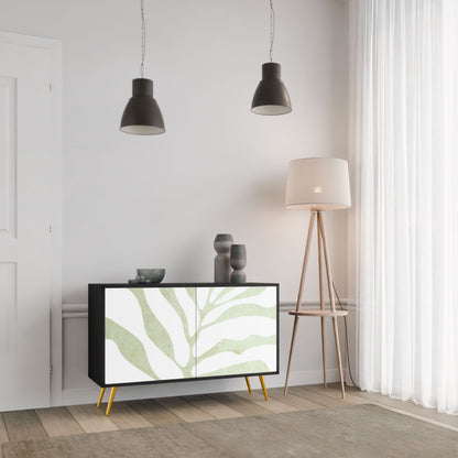 Credenza BOTANICAL SPARK a 2 ante in finitura nera