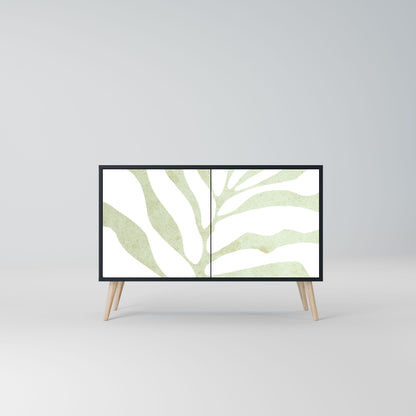 Credenza BOTANICAL SPARK a 2 ante in finitura nera