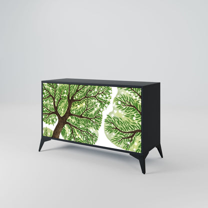 Credenza a 2 ante WILDERNESS DASH in finitura nera