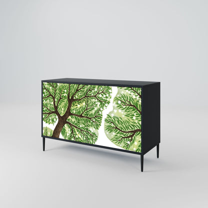 Credenza a 2 ante WILDERNESS DASH in finitura nera