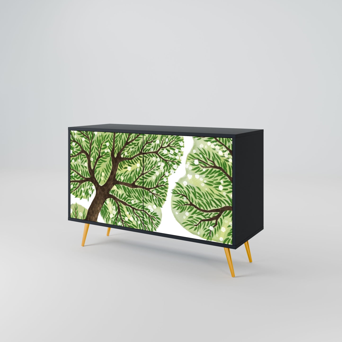 Credenza a 2 ante WILDERNESS DASH in finitura nera