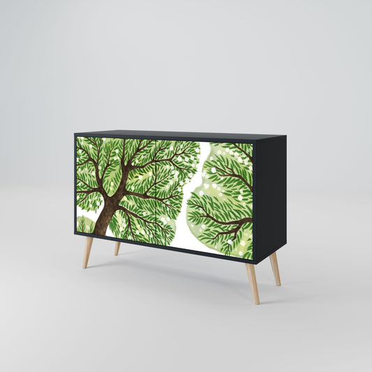 Credenza a 2 ante WILDERNESS DASH in finitura nera