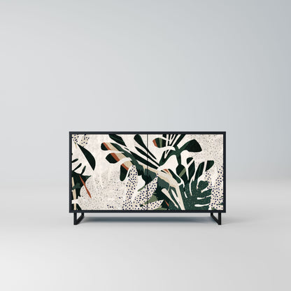 Credenza VERDURE FORMATION a 2 ante in finitura nera