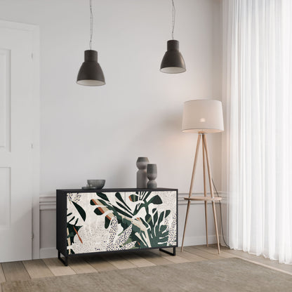 Credenza VERDURE FORMATION a 2 ante in finitura nera