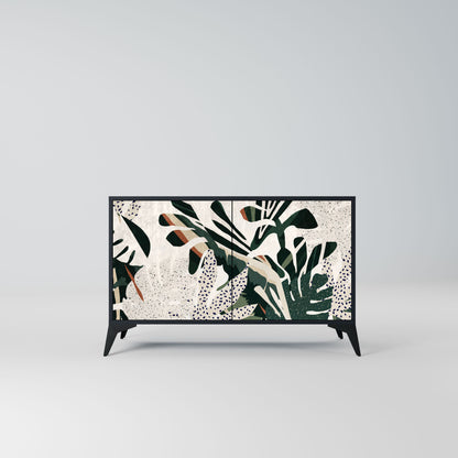 Credenza VERDURE FORMATION a 2 ante in finitura nera