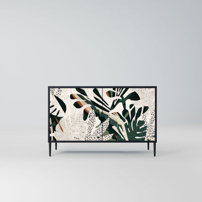 Credenza VERDURE FORMATION a 2 ante in finitura nera