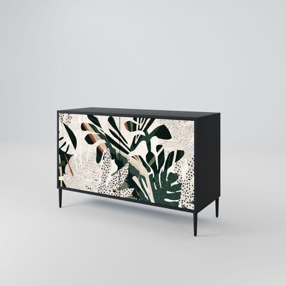 Credenza VERDURE FORMATION a 2 ante in finitura nera