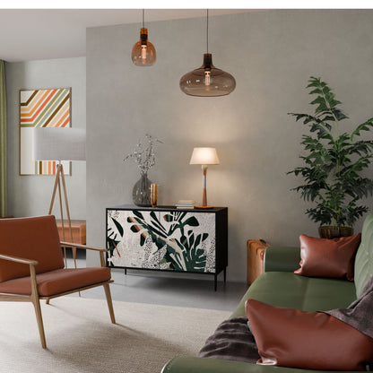 Credenza VERDURE FORMATION a 2 ante in finitura nera