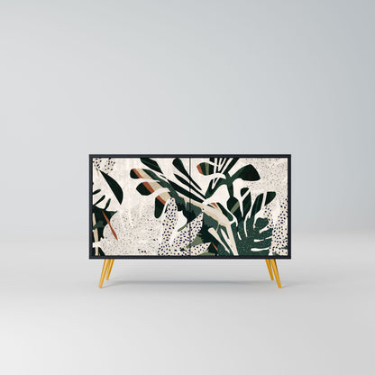Credenza VERDURE FORMATION a 2 ante in finitura nera