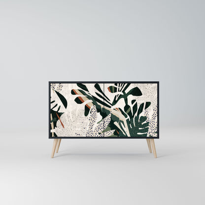 Credenza VERDURE FORMATION a 2 ante in finitura nera