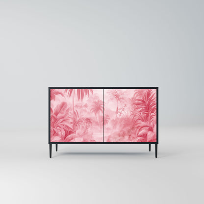 Credenza a 2 ante SWEET TROPICS in finitura nera