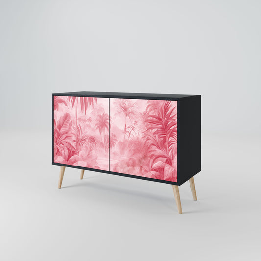 Credenza a 2 ante SWEET TROPICS in finitura nera