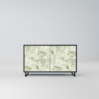 Credenza a 2 ante FENNEL BALDACHIN in finitura nera