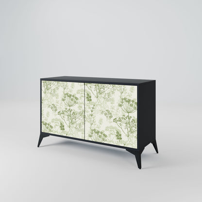 Credenza a 2 ante FENNEL BALDACHIN in finitura nera