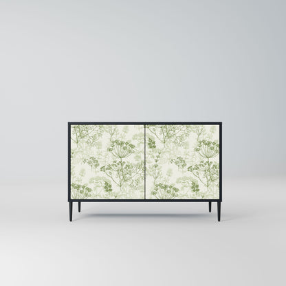 Credenza a 2 ante FENNEL BALDACHIN in finitura nera