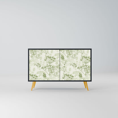 Credenza a 2 ante FENNEL BALDACHIN in finitura nera