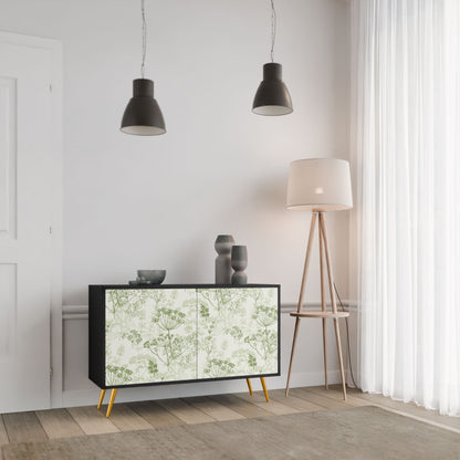 Credenza a 2 ante FENNEL BALDACHIN in finitura nera