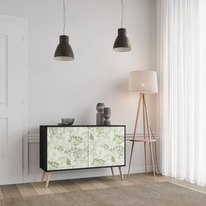 Credenza a 2 ante FENNEL BALDACHIN in finitura nera
