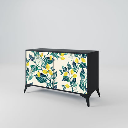 Credenza LEMON TREE a 2 ante in finitura nera